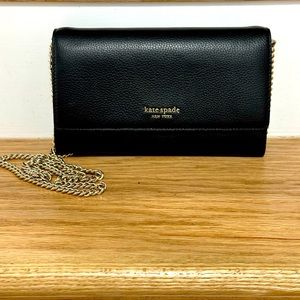 Kate Spade New York Roulette Leather Wallet on a Chain